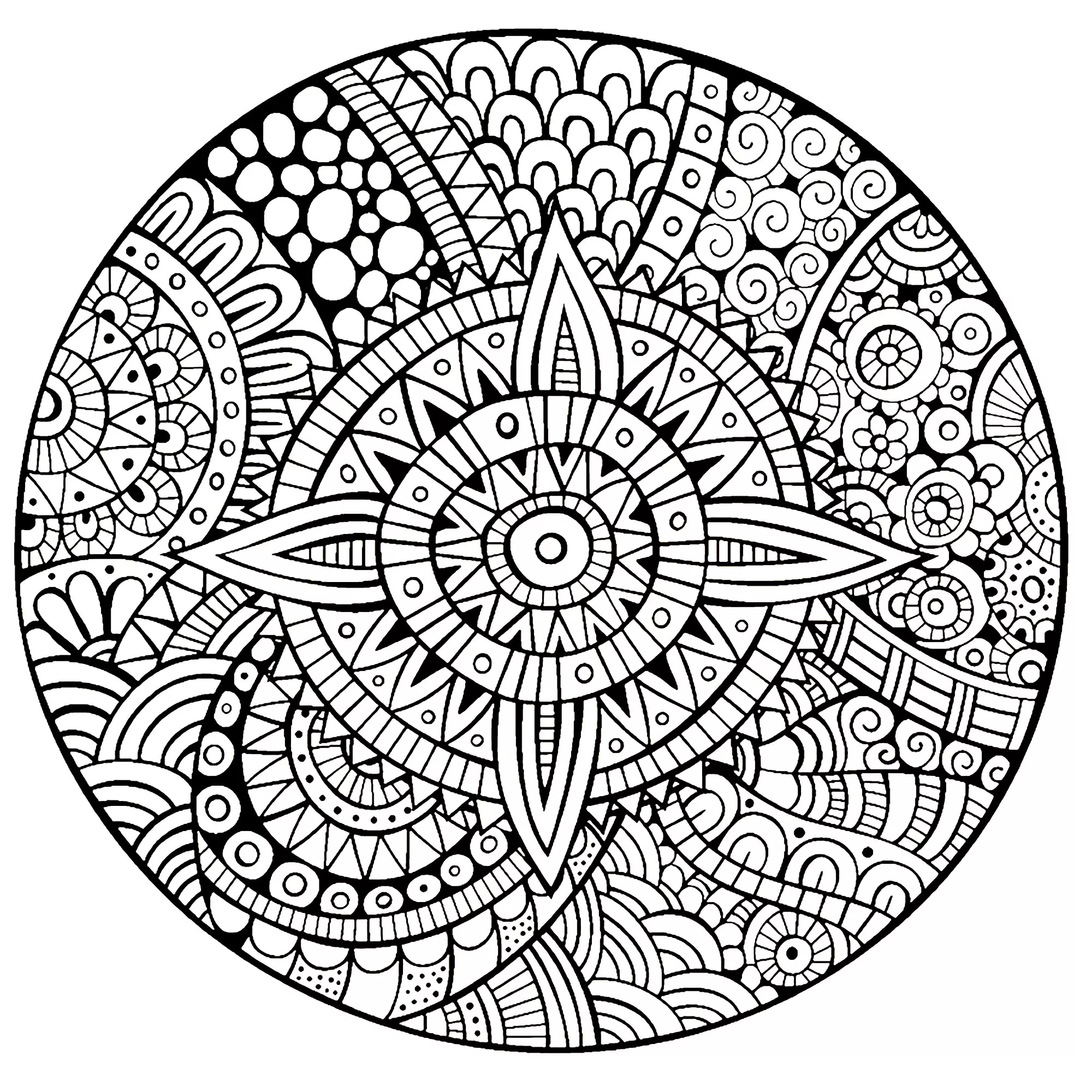 Mandala abstrait & fleuri (Mandalas Zen & Anti-stress)