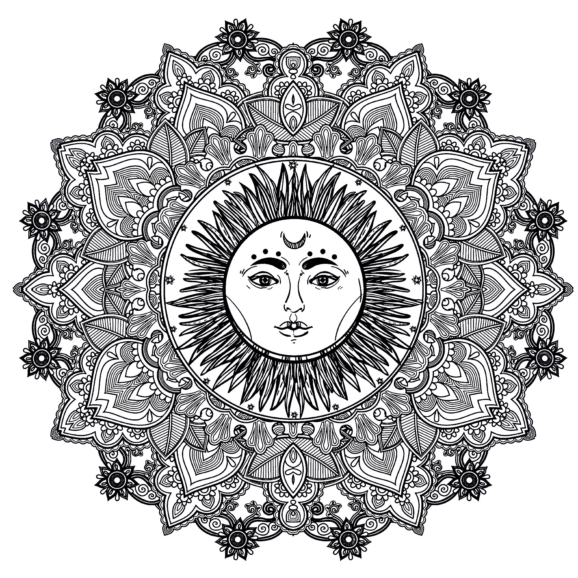 Mandala soleil (Mandalas Zen & Anti-stress)