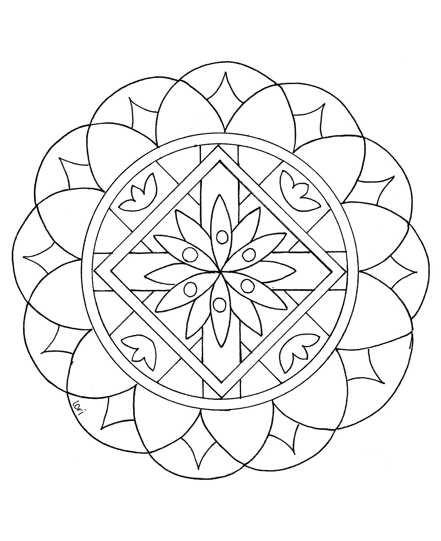 Anti Stress Zen Mandala à Imprimer Mandala a colorier zen relax gratuit - 15 - Mandalas Zen & Anti-stress