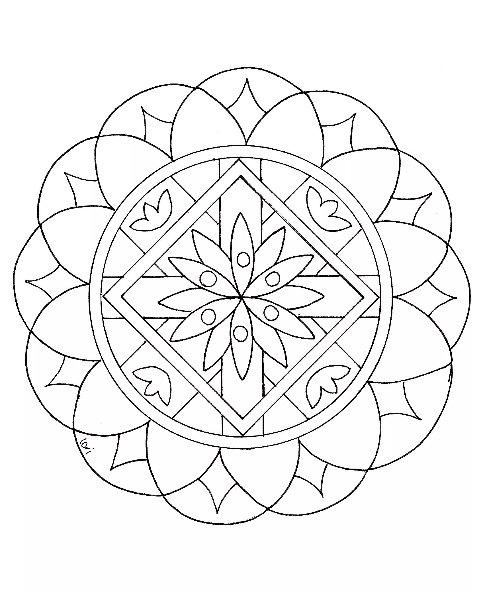 Mandala a colorier zen relax gratuit - 15 (Mandalas Zen & Anti-stress)
