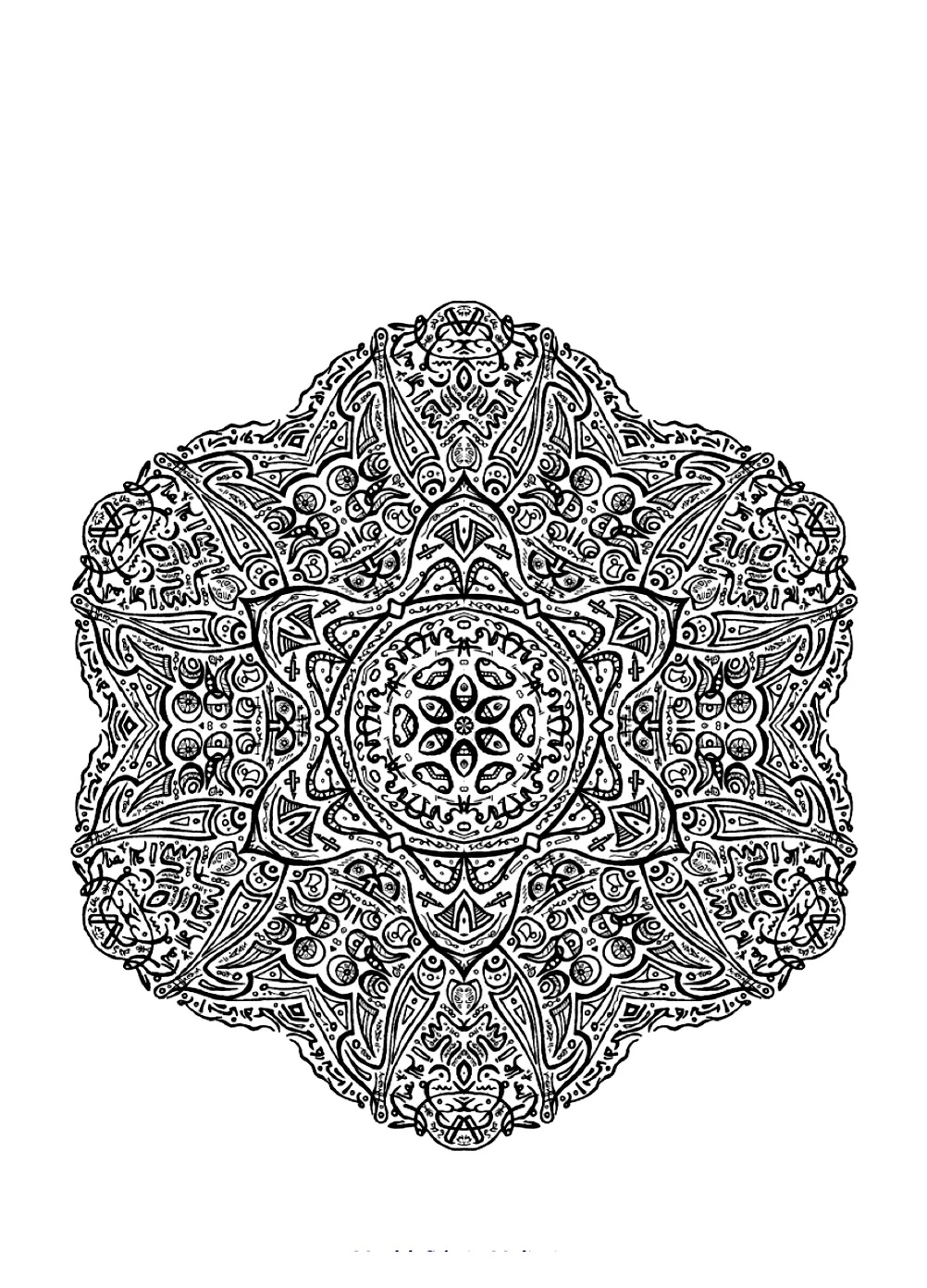 Mandala a colorier zen relax gratuit - 21 (Mandalas Zen & Anti-stress)