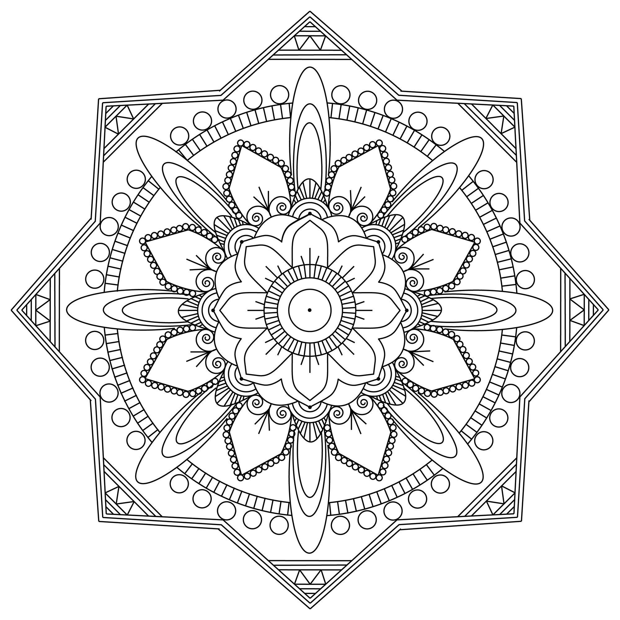 Un Mandala garanti 100% Zen, pour un moment de pure relaxation. Peindre, colorier ou dessiner des mandalas permet à notre cerveau créatif de s’exprimer ! Vous en aurez la preuve avec ce superbe modèle.