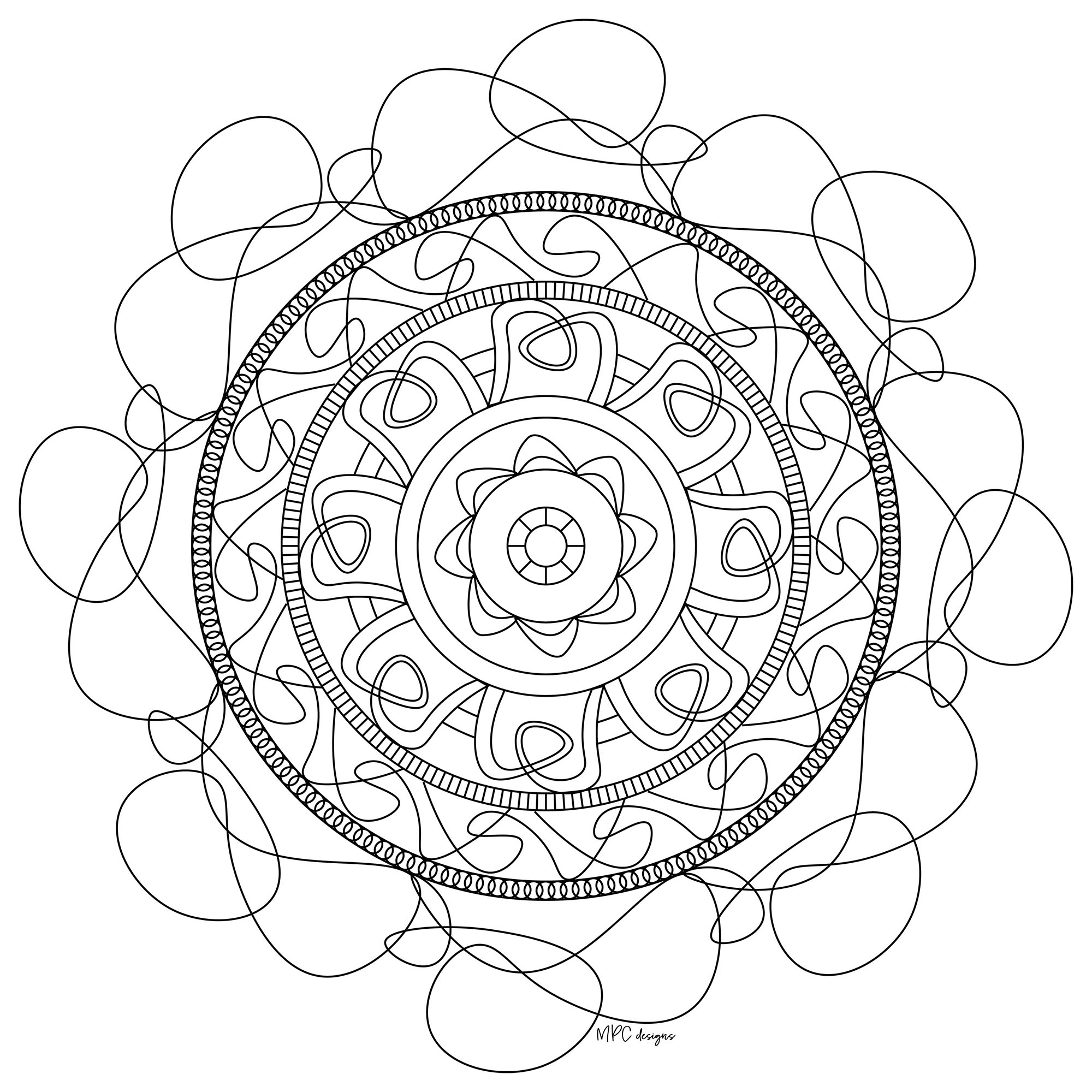 Coloriages Mandalas à Imprimer Joli Mandala - Mandalas Zen & Anti-stress