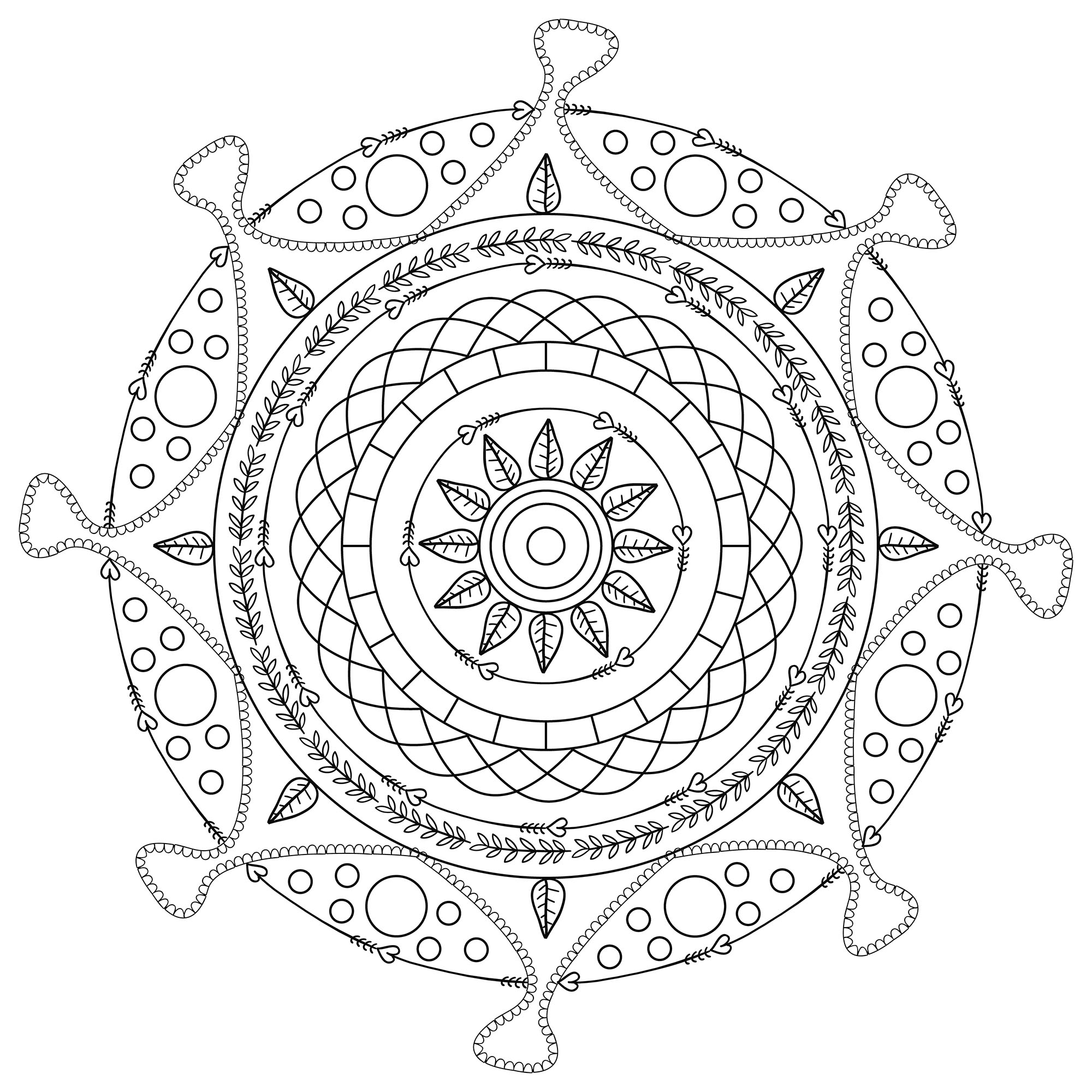 Image de Dessin Facile Anti Stress Coloriage Mandala A Imprimer