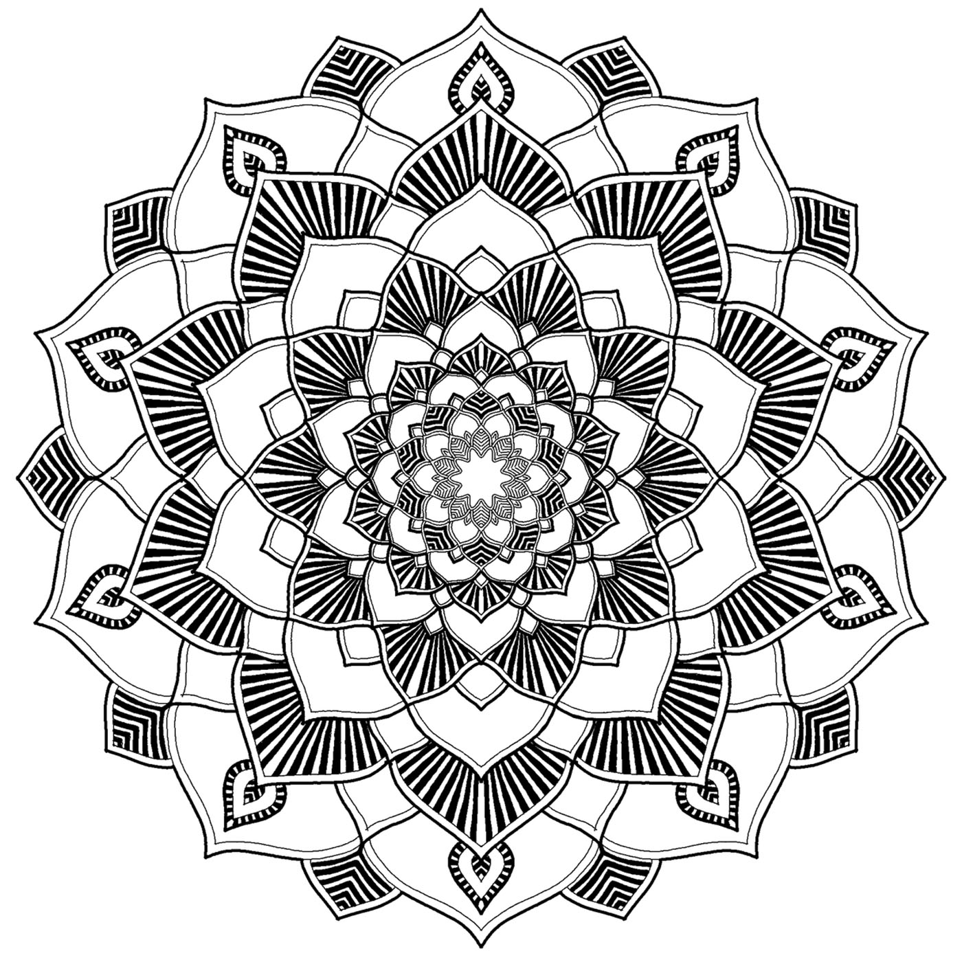 Mandalas Zen & Anti-stress : Mandala élégant relaxant Mandalas Zen & Anti-stress : Mandala élégant relaxant
