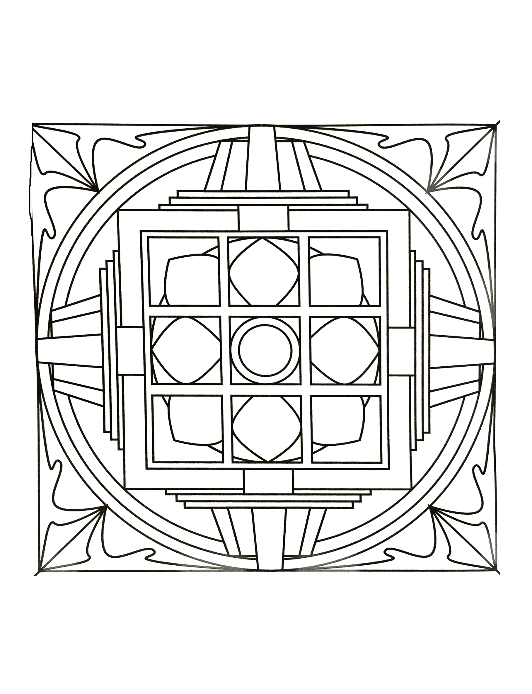 Quand le coloriage est réellement une des pratiques principales de l'Art Thérapie ... Cela donne ce coloriage de Mandala très harmonieux et délicat.