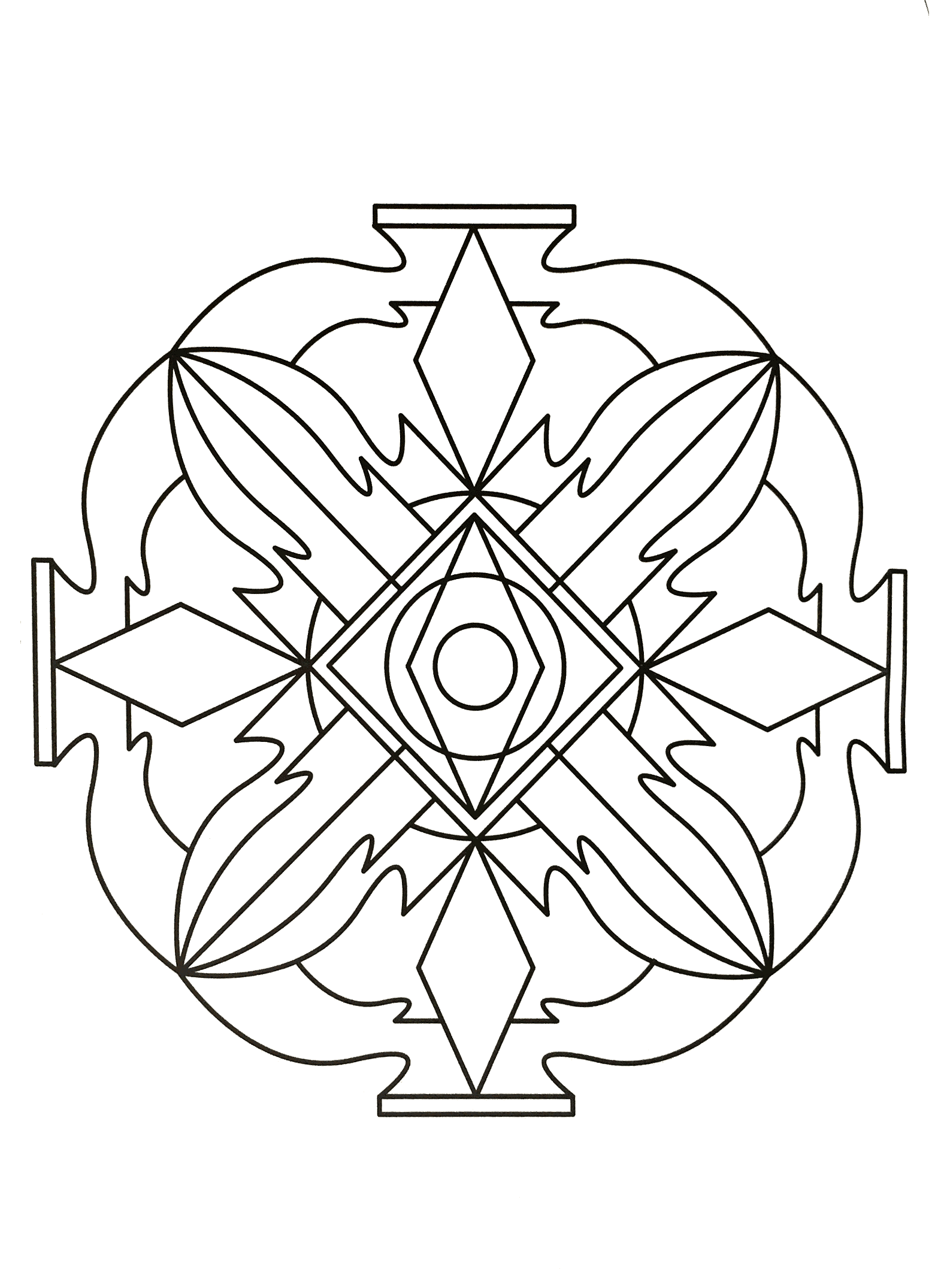 Mandala très simple (Mandalas Zen & Anti-stress)