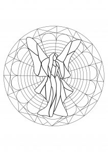 Mandala Fée Rêveuse Et Géométrique