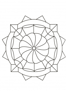 Mandala simple et envoutant