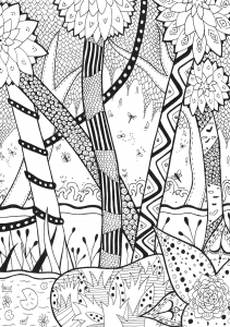 Coloriage justcolor zentangle 5