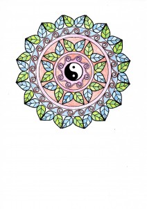 Mandala yin yang  Mandalas  Coloriages difficiles pour adultes